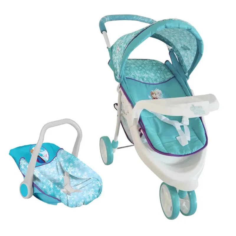 Juguete Muñeca Cochecito travel con silla Frozen, Disney