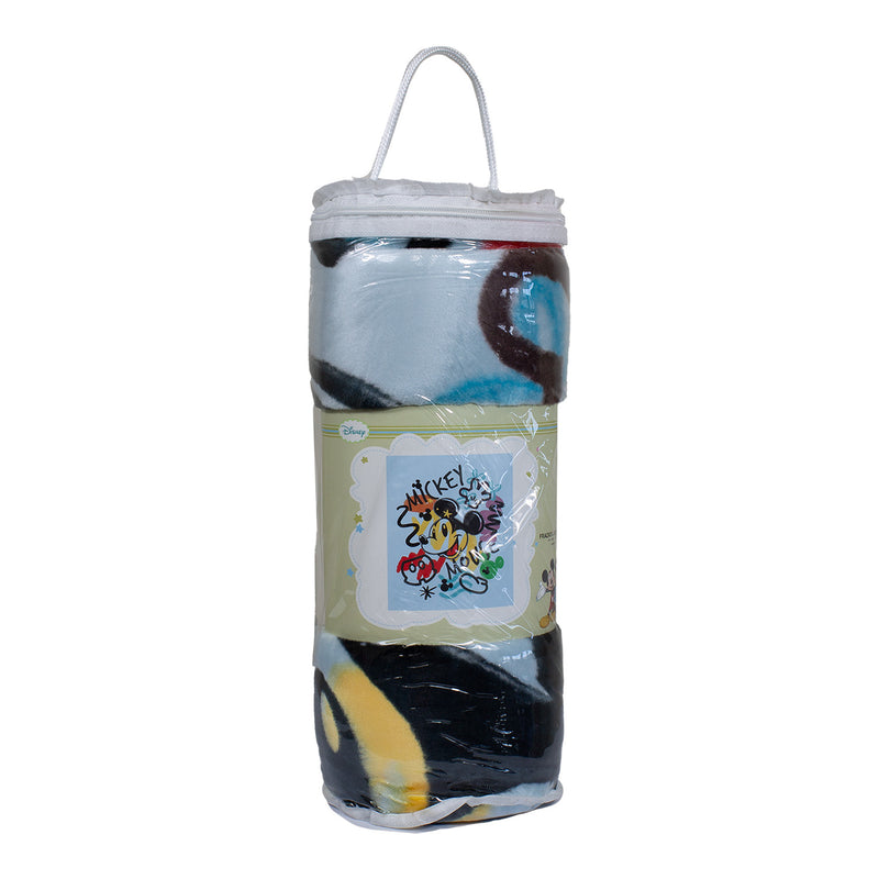 Frazada Ultra Soft Mickey Mouse 110x140cm Celeste Disney