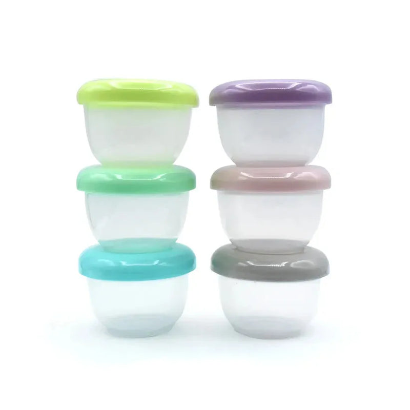 Pack de 6 contenedores apilables plásticos, Melii