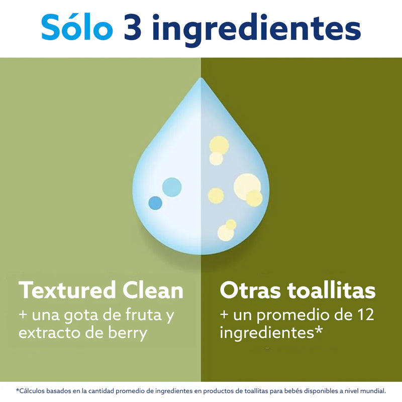 Toallitas húmedas WaterWipes Textured Clean 3x60 uns (vu)