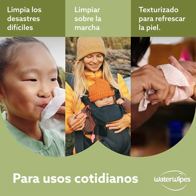 Toallitas húmedas WaterWipes Textured Clean 3x60 uns (vu)
