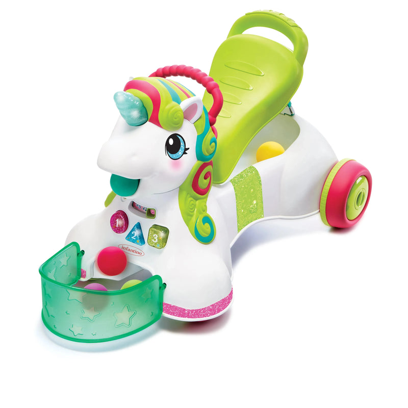 Unicornio Caminador 3 en 1, Infantino