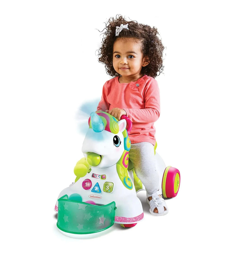 Unicornio Caminador 3 en 1, Infantino
