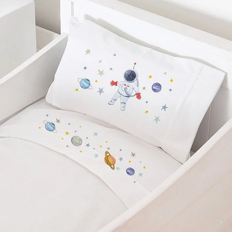 Juego de Sábanas Colecho -  Espacial, Tuyo Print