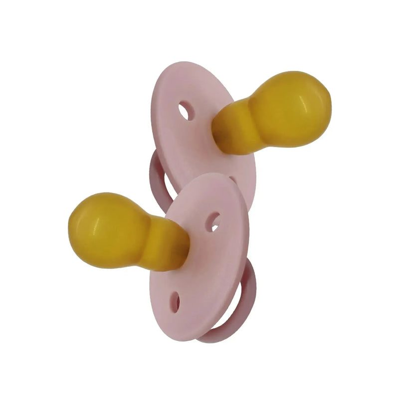 Chupetes redondos  Látex 6m 2 uns Rosa, Mininor