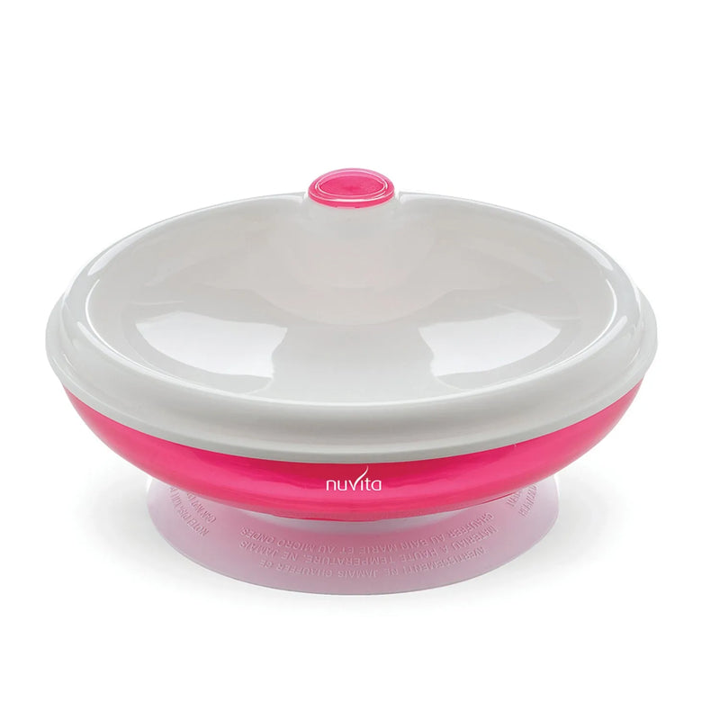 Plato Tapa Micro Rosa, Nuvita