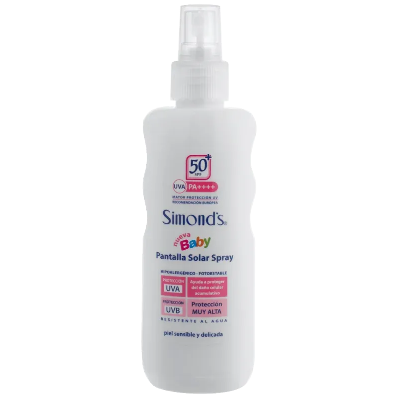Solar Spf 50+ Pantalla Baby Spray 190 ml, Simonds