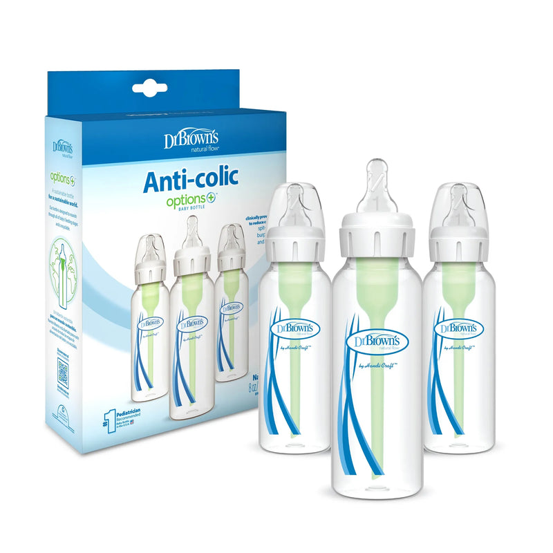 Pack 3 Mamaderas Anticólico Estándar 250ml, Dr.Brown&