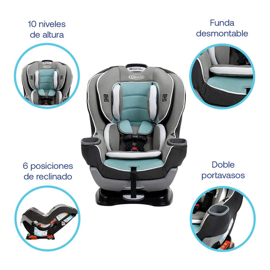 Silla de Auto Convertible Extend2Fit Spire, Graco