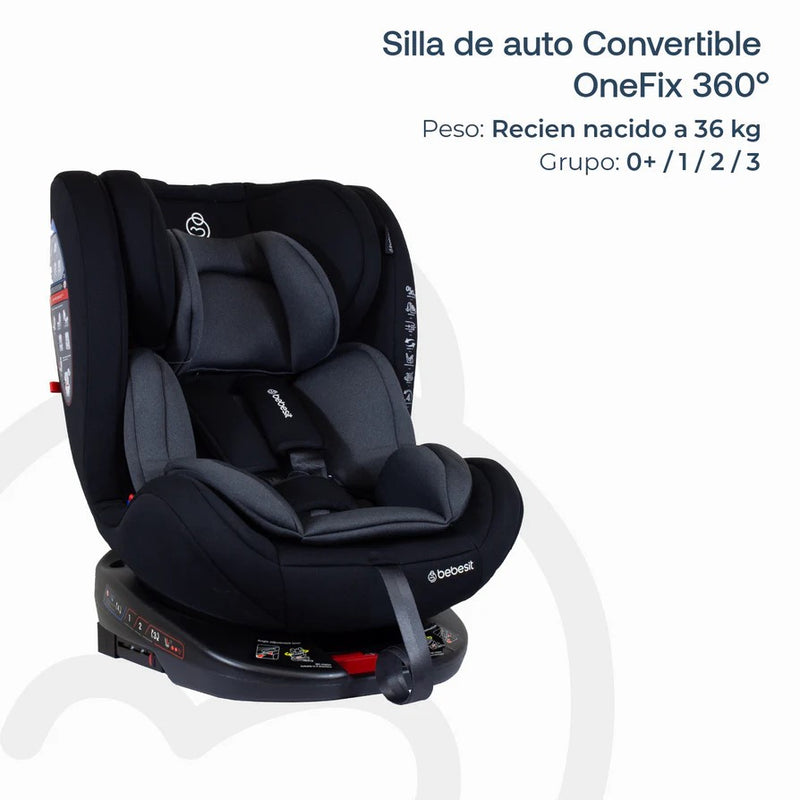 Silla de Auto Convertible OneFix Dark Brown