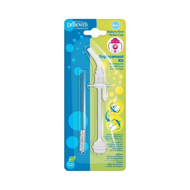 Kit de Reemplazo para 1er Vaso con asas y pajita 270ml 6M+, Dr.Brown&