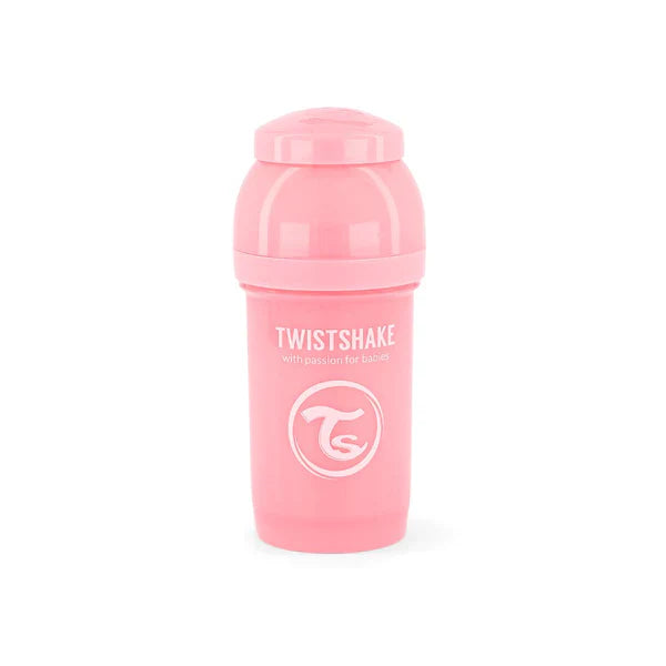 Mamadera Twistshake Anti-Cólico 180ml Rosado Pastel