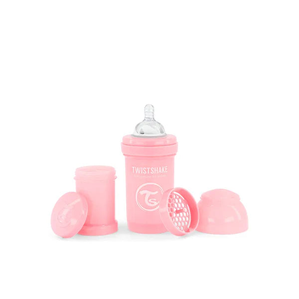 Mamadera Twistshake Anti-Cólico 180ml Rosado Pastel