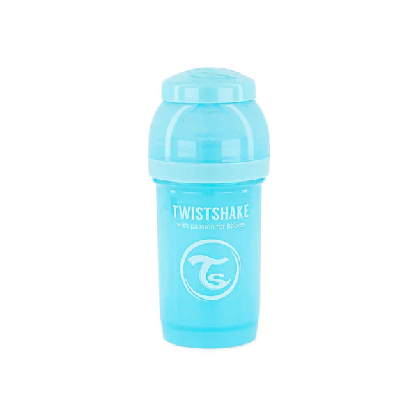 Mamadera Twistshake Anti-Cólico 180ml Azul Pastel