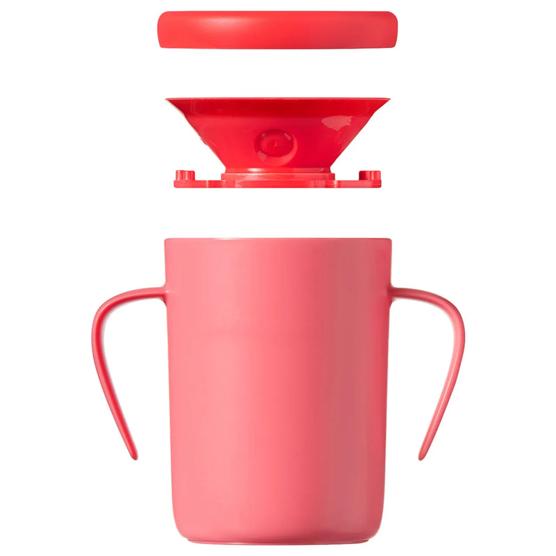 Vaso Trainer Easi-Flow 360° con Asas (6 meses +) 200ml. Color Rosa, Tommee Tippee