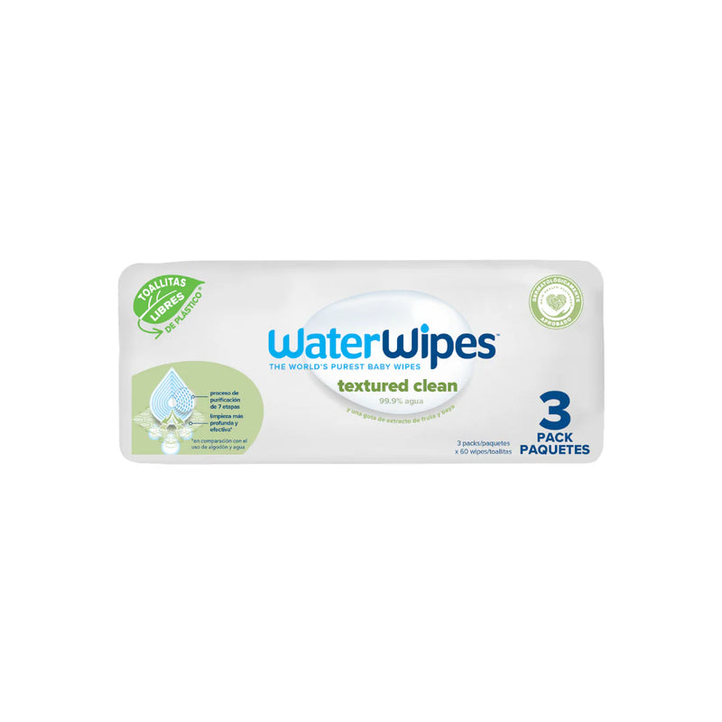 Toallitas húmedas WaterWipes Textured Clean 3x60 uns (vu)