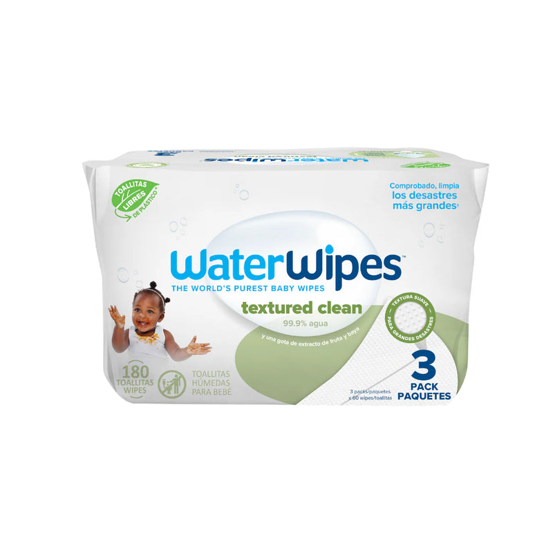 Toallitas húmedas WaterWipes Textured Clean 3x60 uns (vu)