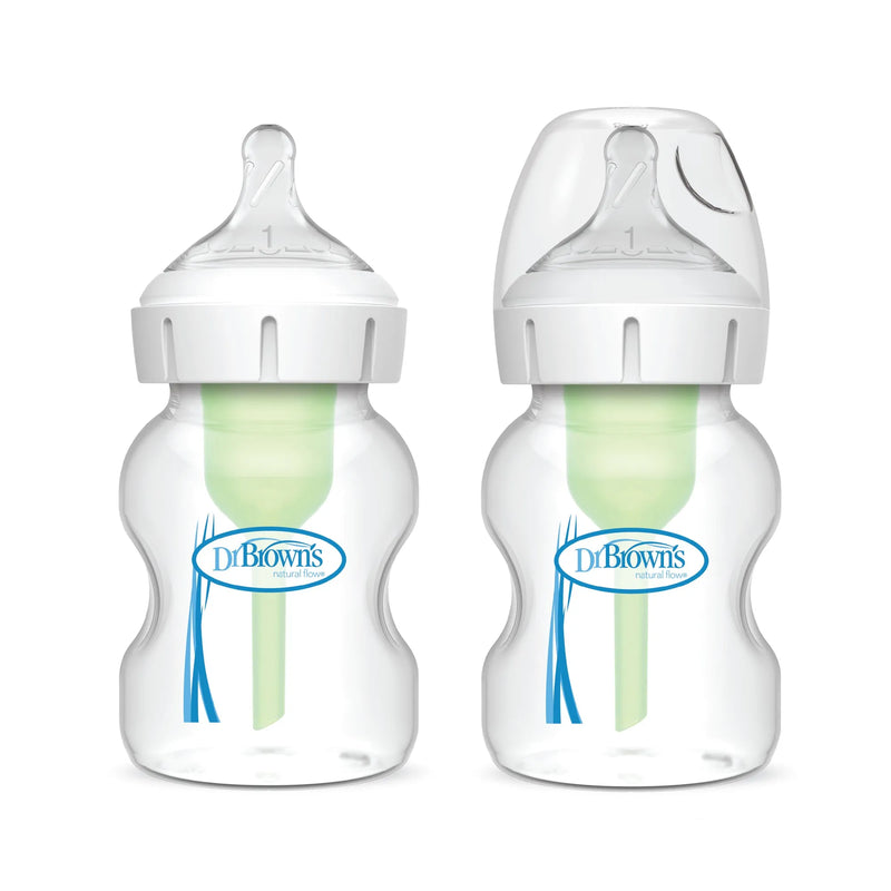 Pack 2 Mamaderas Anticólico Boca Ancha 150ml, Dr.Brown&