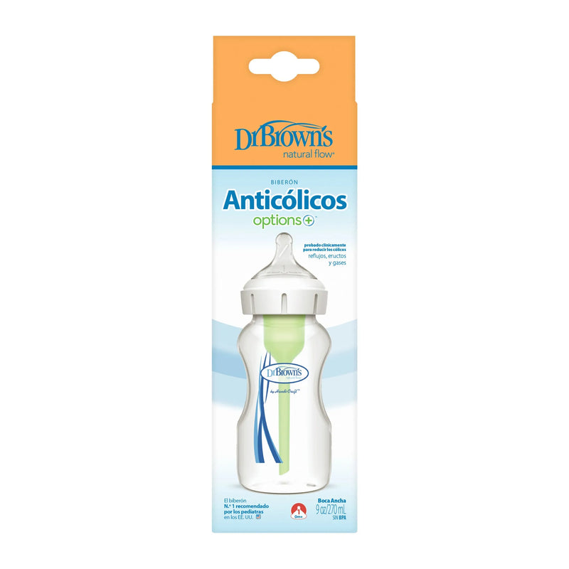 Mamadera Anticólico Boca Ancha 270ml, Dr.Brown&