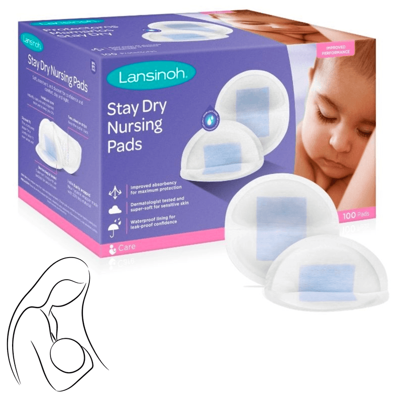 Absorbente Lansinoh STAY DRY 100 u. - KIDSCLUB Tienda ONLINE