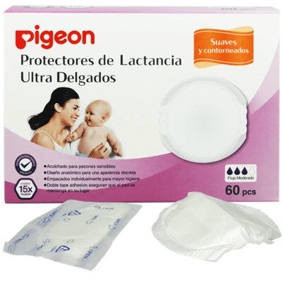 ABSORBENTE DE LECHE PIGEON SLIM LIGHT 60 UNIDADES - KIDSCLUB Tienda ONLINE