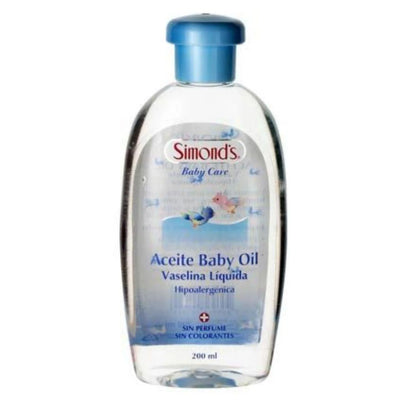 ACEITE BABY OIL SIMONDS (VASELINA LIQUIDA) 210 ml. - KIDSCLUB Tienda ONLINE