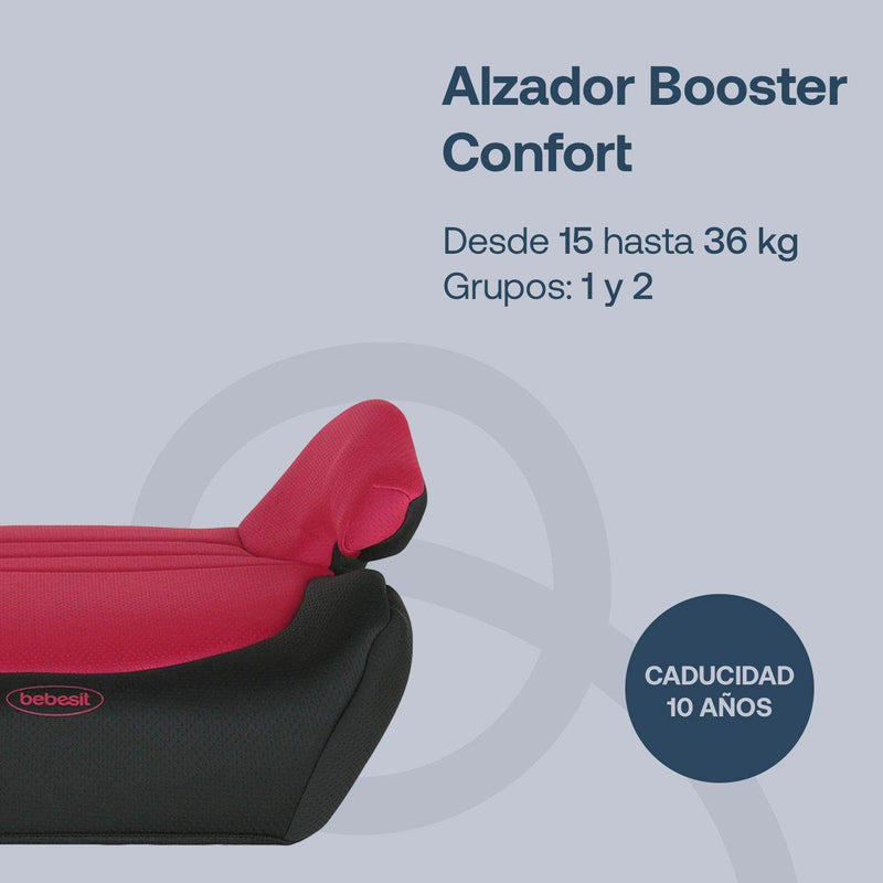 Alzador Booster Confort Rojo, Bebesit - Kidsclub