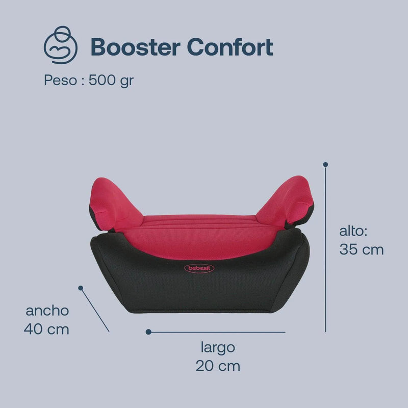 Alzador Booster Confort Rojo, Bebesit - Kidsclub
