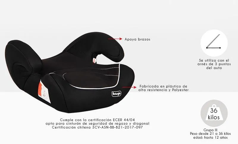 Alzador Negro Rs-3060-4, Bebeglo - KIDSCLUB Tienda ONLINE