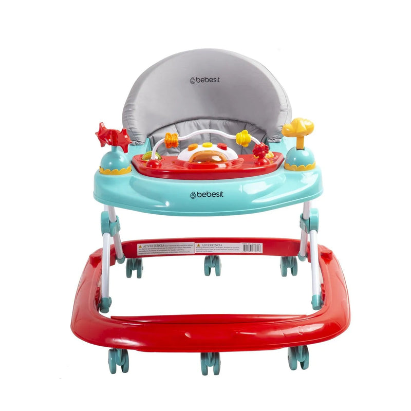 Andador Airbus Rojo Celeste, Bebesit - KIDSCLUB Tienda ONLINE