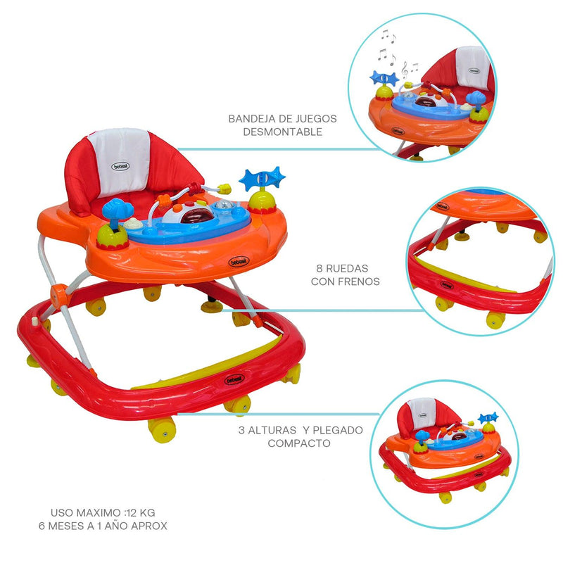 Andador Airbus Rosado, Bebesit - KIDSCLUB Tienda ONLINE