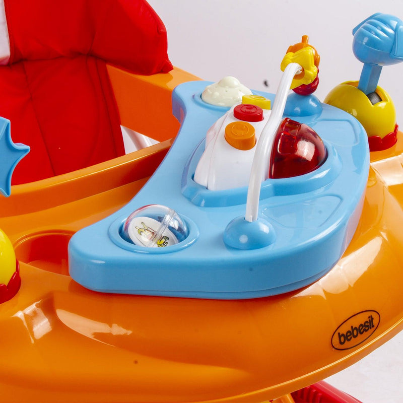Andador Musical Airbus Naranja, Bebesit - KIDSCLUB Tienda ONLINE