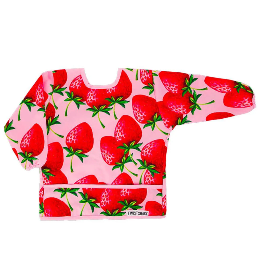 Babero Manga Larga Twistshake Diseño Frutilla