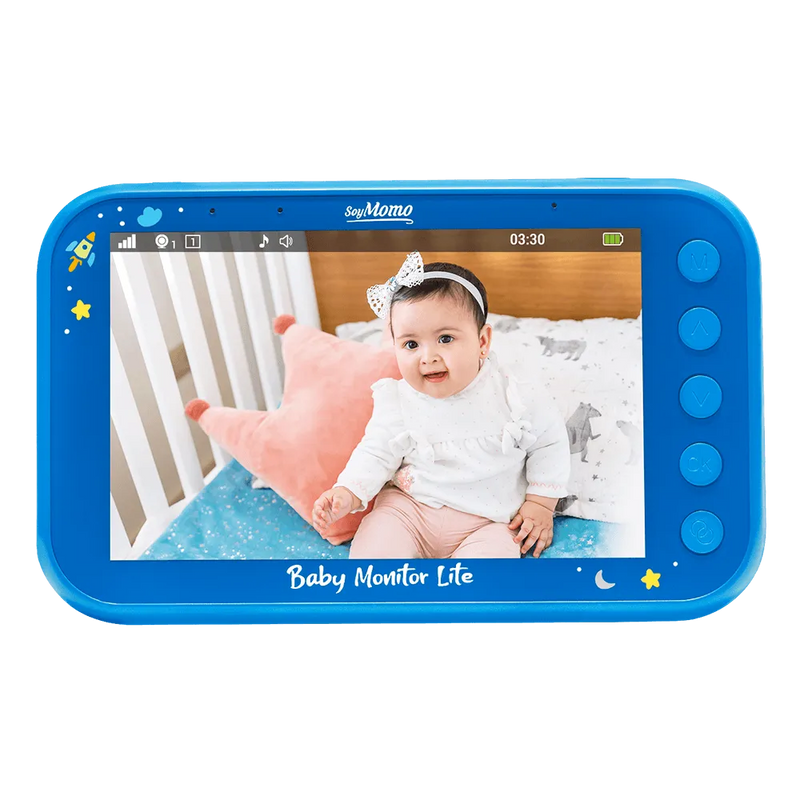 Baby Monitor Lite Azul - Pantalla 4,3, SoyMomo - KIDSCLUB Tienda ONLINE