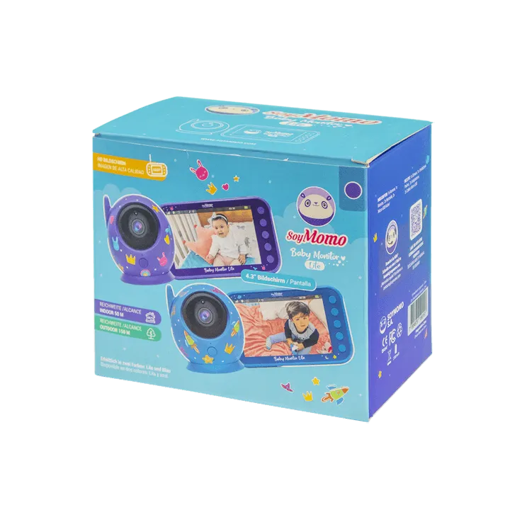 Baby Monitor Lite Azul - Pantalla 4,3, SoyMomo - KIDSCLUB Tienda ONLINE