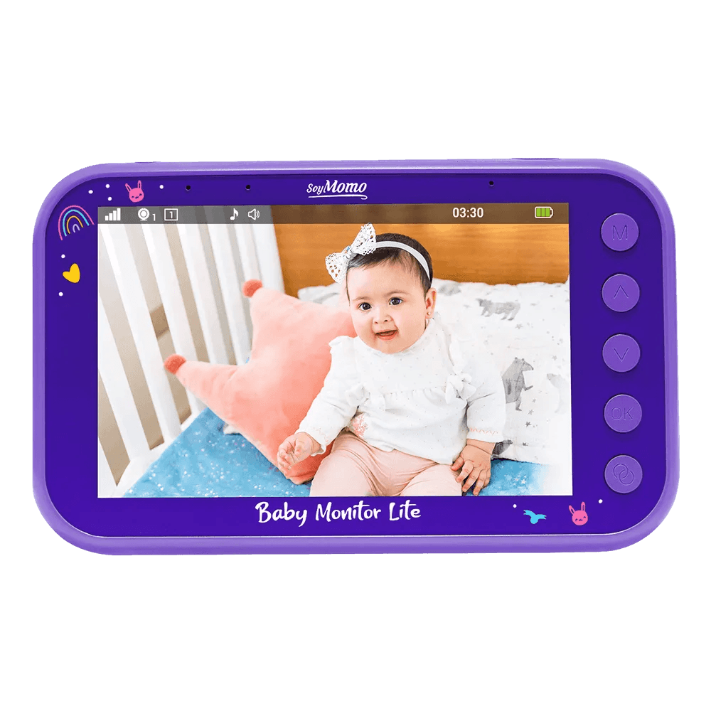 Baby Monitor Lite Morado - Pantalla 4,3, SoyMomo - Kidsclub