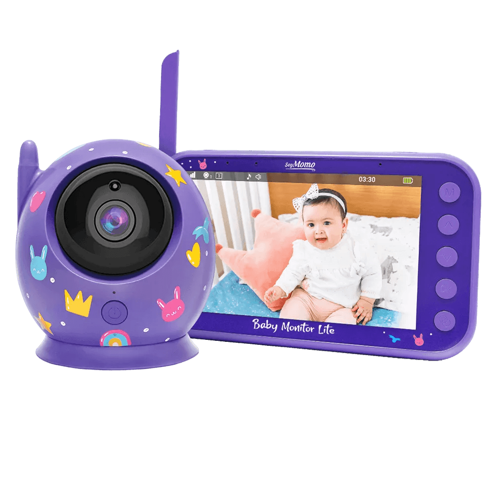 Baby Monitor Lite Morado - Pantalla 4,3, SoyMomo - Kidsclub