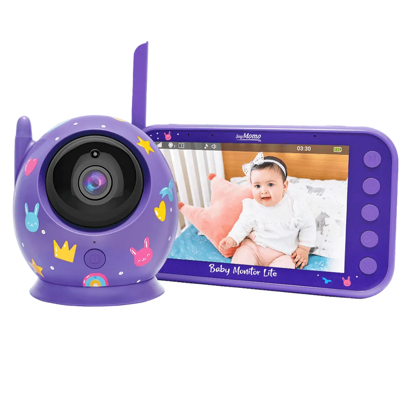 Baby Monitor Lite Morado - Pantalla 4,3, SoyMomo - KIDSCLUB Tienda ONLINE