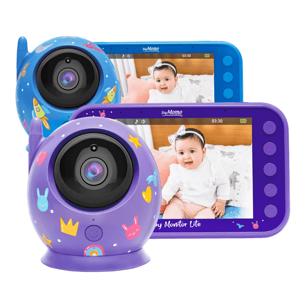 Baby Monitor Lite Morado - Pantalla 4,3, SoyMomo - Kidsclub