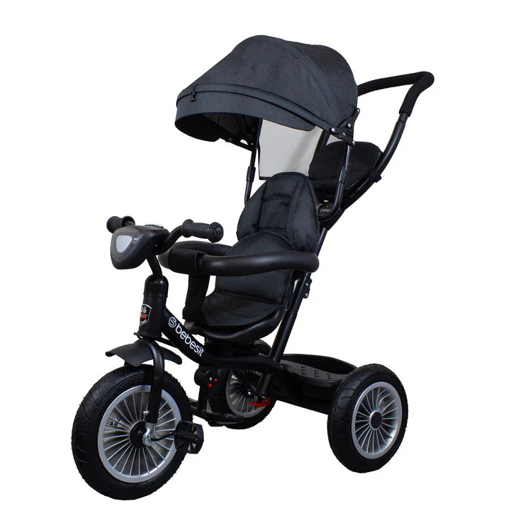 Triciclo Paseo Infantil 360 1326 LX Negro, Bebesit