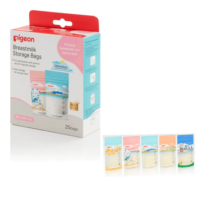 BOLSAS PIGEON PARA LECHE MATERNA 120ML 25 u. HOLIDAY - KIDSCLUB Tienda ONLINE