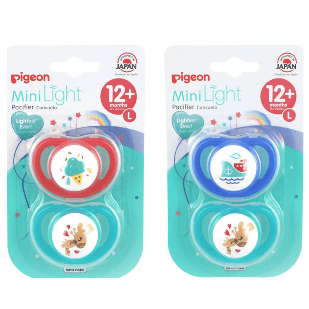Chupete Pigeon Odontológico Talla L, 2 Unids (12 + Meses) Rojo Verde