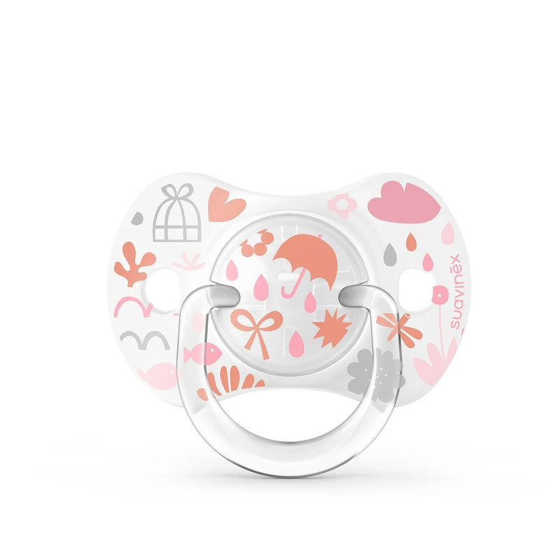 Chupete tetina fisiologica silicona 6/18m Memories Rosa, Suavinex - KIDSCLUB Tienda ONLINE