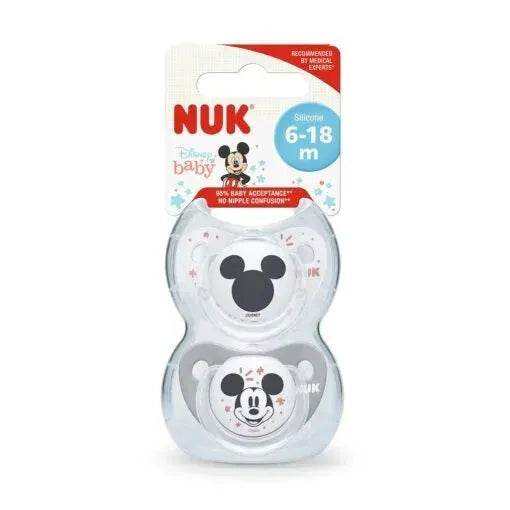 Chupete Nuk Micky Mouse Etapa 2 Gris-Blanco - Kidsclub