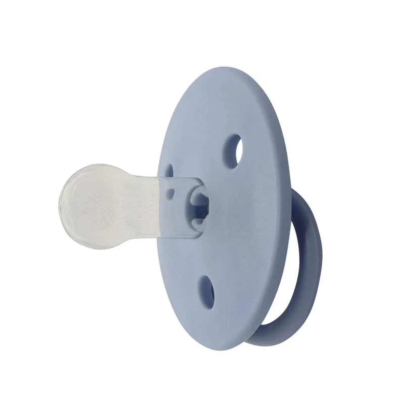 Chupetes redondos Azul Silicona 0m+ 2 uns, Mininor - KIDSCLUB Tienda ONLINE