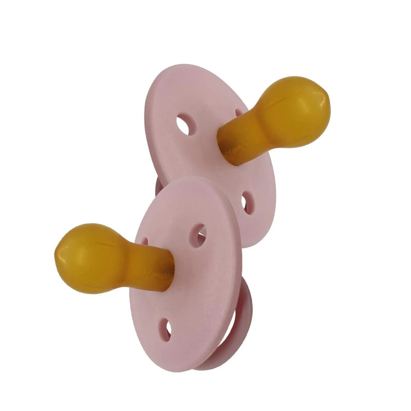 Chupetes Redondos Rosado Latex 0m+ 2 Uns, Mininor - KIDSCLUB Tienda ONLINE
