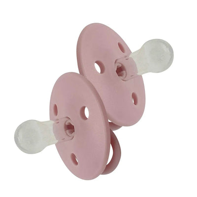 Chupetes redondos Rosado silicona 0m+ 2 uns, Mininor - KIDSCLUB Tienda ONLINE