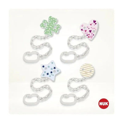 Clip cadena sujeta chupete Mix de Colores, Nuk - KIDSCLUB Tienda ONLINE