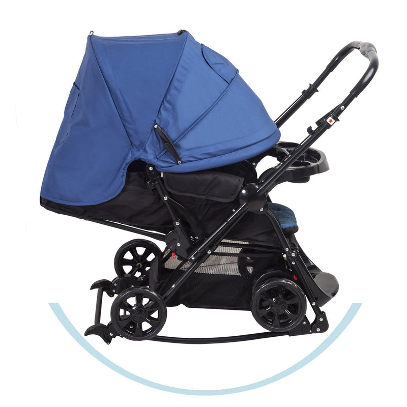 Coche Cuna Balancin SX Azul, Bebesit - KIDSCLUB Tienda ONLINE