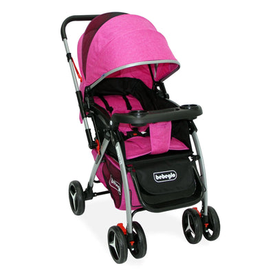 Coche de Paseo Bebeglo Atlas RS-13806-2 Fucsia - KIDSCLUB Tienda ONLINE